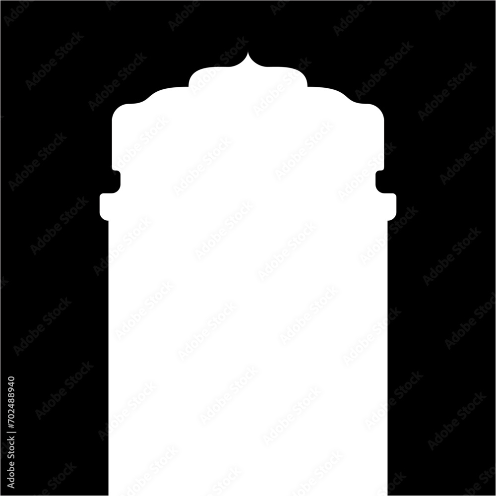 Islamic Arch Design Glyph Inverted Black Filled silhouettes Design pictogram symbol visual illustration Islamic Arch Design Glyph Inverted Black Filled silhouettes Design pictogram symbol visual illustration