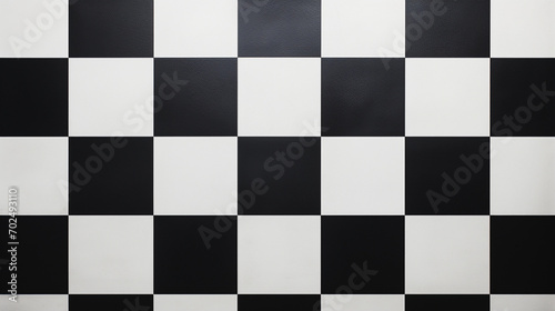 Macro View of a Black and White Checkered Pattern: Perfect for Background Graphics