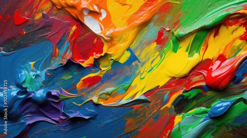 Multicolored abstract paint background Multicolored abstract paint background