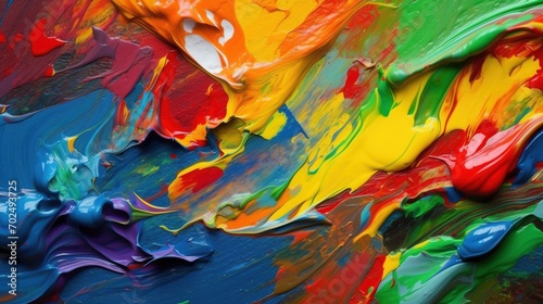 Multicolored abstract paint background