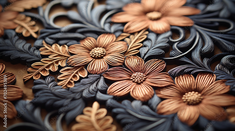 Exquisite Embroidery Close-Up: Perfect for Crafting Enthusiasts Seeking Fine Detail Exquisite Embroidery Close-Up: Perfect for Crafting Enthusiasts Seeking Fine Detail