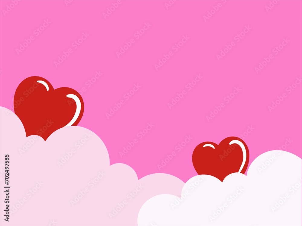 Valentine Heart Background for Decoration
