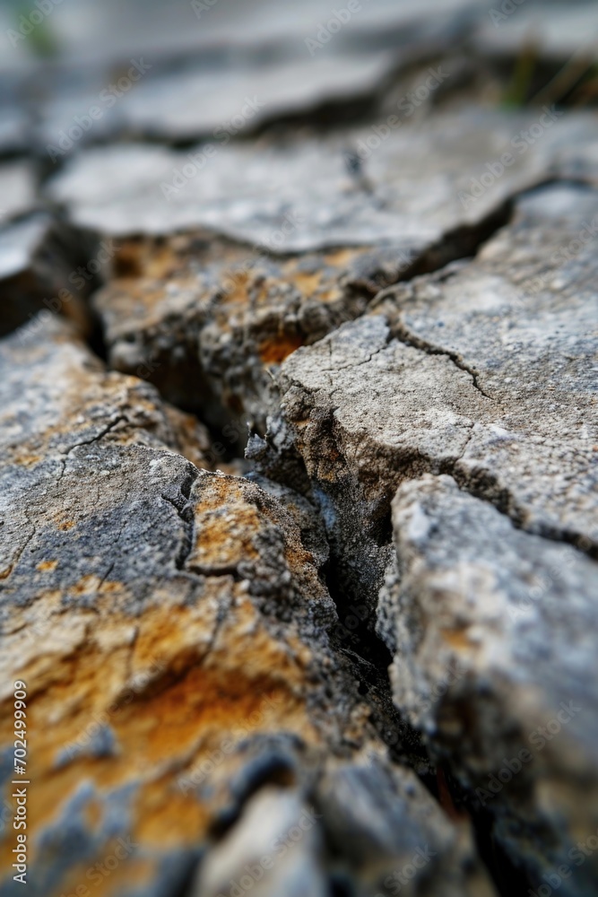A close up view of a crack in a rock. This image can be used to depict erosion, natural formations, or the concept of resilience A close up view of a crack in a rock. This image can be used to depict erosion, natural formations, or the concept of resilience