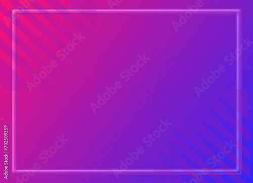 Simple gradient background blue and purple with frame