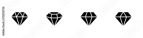 diamonds icon set. diamond collection icon vector illustration 