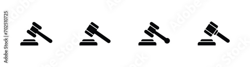 Gavel icon vector, judge gavel icon vector illustration