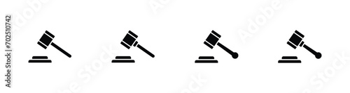 Gavel icon vector, judge gavel icon vector illustration
