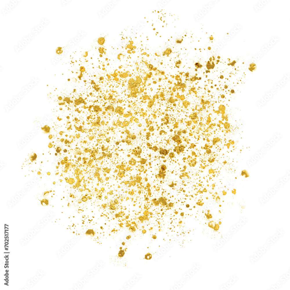 Gold paint splatter, metallic holiday gold leaf Gold paint splatter, metallic holiday gold leaf