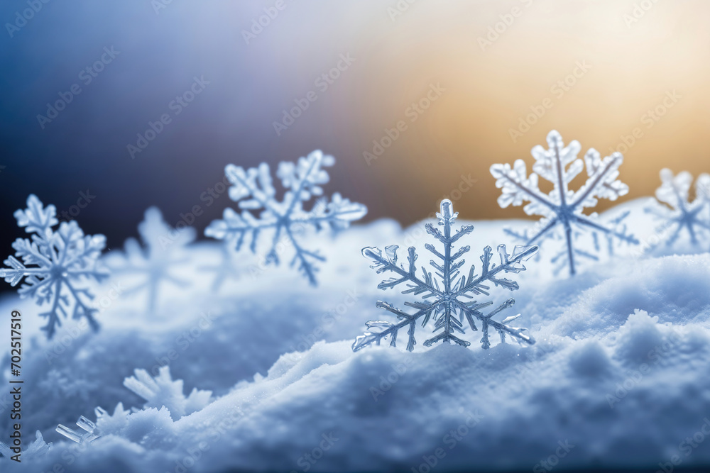 Snowflake close-up Snowflake close-up
