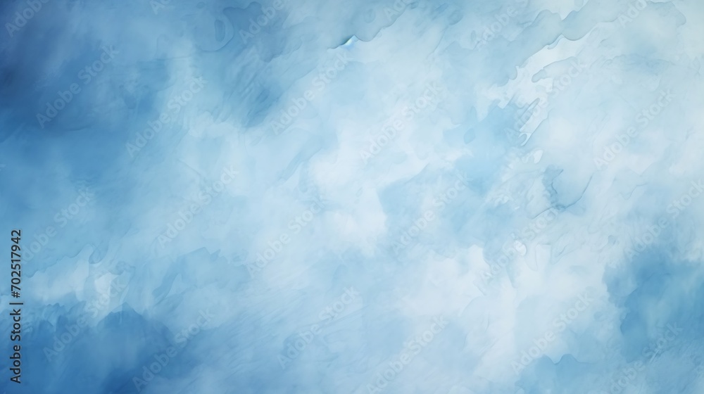 blue texture with watercolor stains : Generative AI