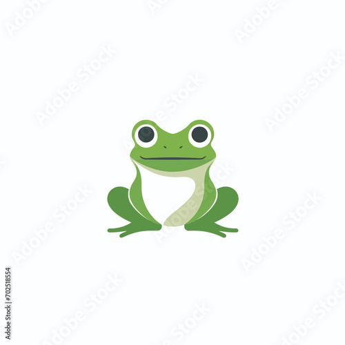 Frog icon. Isolated on white background. Vector illustration