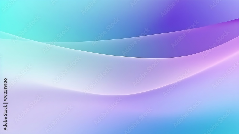Blue, purple, green gradient. Soft pastel color gradient. Holographic blurred abstract background. : Generative AI