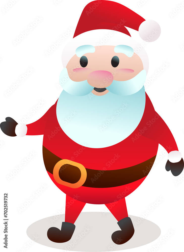 cartoon santa claus welcoming cartoon santa claus welcoming