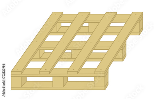 Wooden pallet - Works construction, DIY, industry, logistics, woodwork and joinery