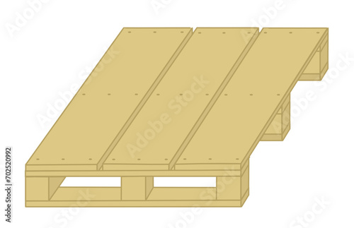 Wooden pallet - Works construction, DIY, industry, logistics, woodwork and joinery