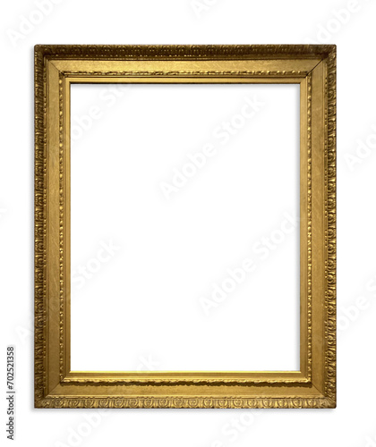 Isolated vertical golden frame. Elegant style (ID: 702521358)