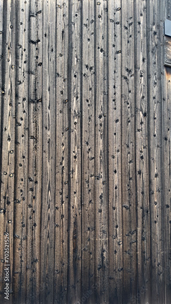 焼杉板の壁 焼杉板の壁