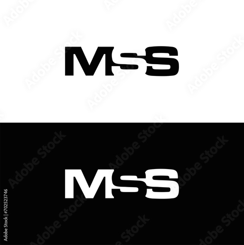 MSS logo. MSS set , M S S design. White MSS letter. MSS, M S S letter logo design. Initial letter MSS letter logo set, linked circle uppercase monogram logo. M S S letter logo vector design.	
