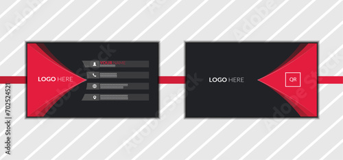 Double sided new collection of business card vector design vector template