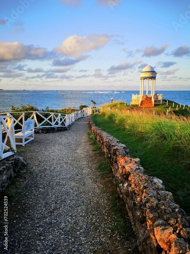 Sunset in resort close to Amber Cove Cruise Port, Puerto Plata, Dominican Republic
