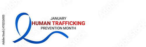 National Slavery and Human Trafficking Prevention Month is observed every year on january. National Human Trafficking Awareness Month background. banner, cover, card, poster, website, backdrop. vector
