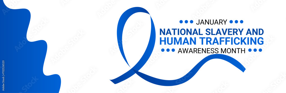 National Slavery and human trafficking prevention month is observed every year in January, to raising awareness about the different forms of human trafficking, also known as modern slavery. vector National Slavery and human trafficking prevention month is observed every year in January, to raising awareness about the different forms of human trafficking, also known as modern slavery. vector