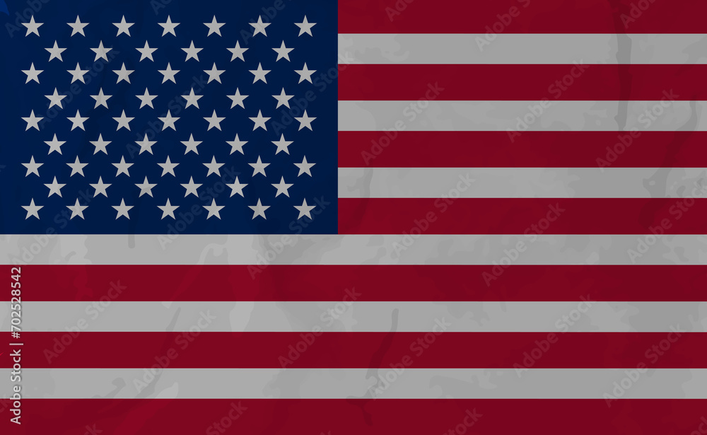 United States flag crumpled. USA grunge United States flag crumpled. USA grunge