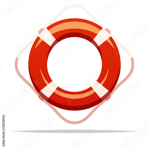 Lifebuoy life preserver vector isolated illustration