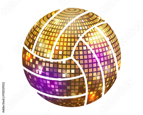 Golden Disco Volleyball