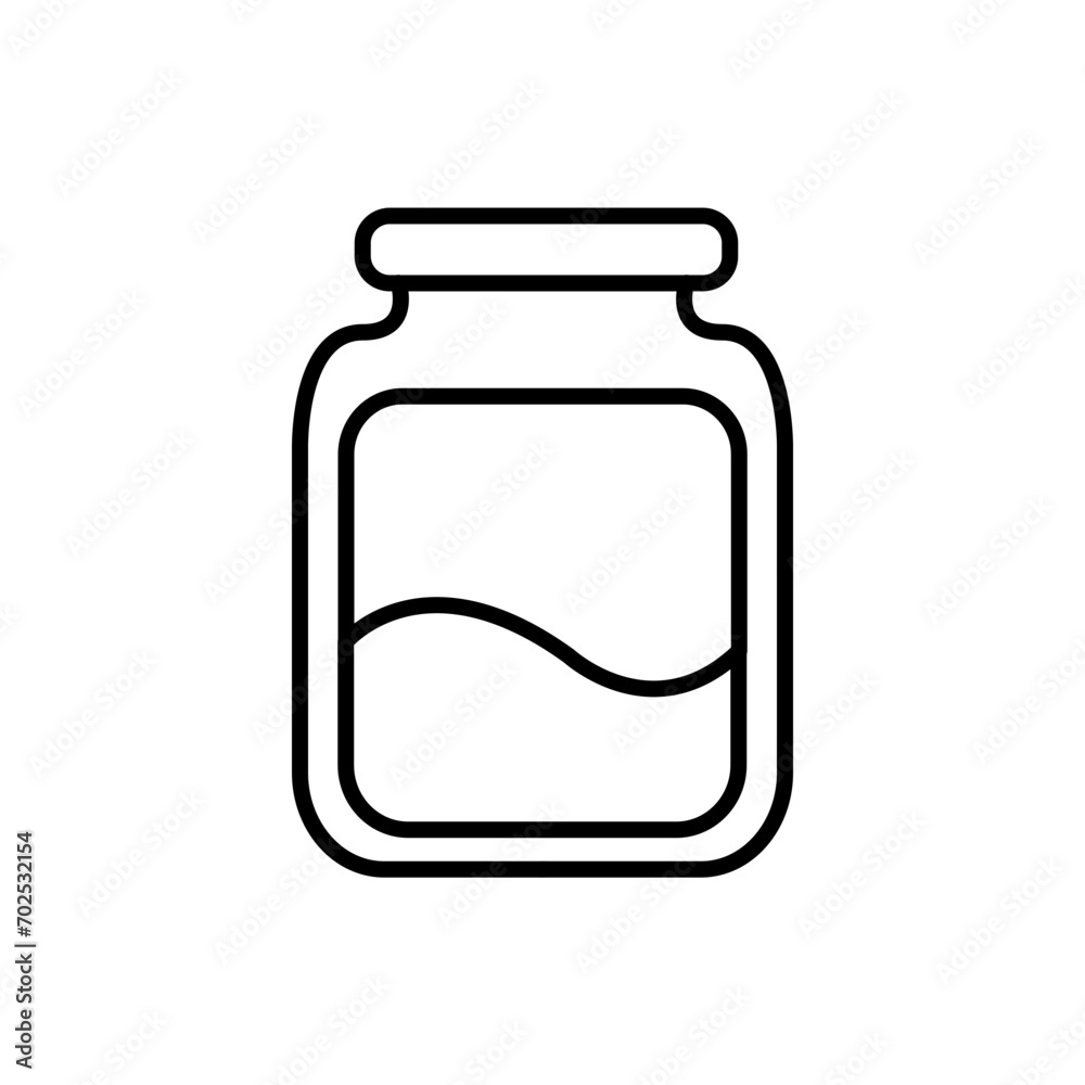 Jar outline icons, minimalist vector illustration ,simple transparent graphic element .Isolated on white background Jar outline icons, minimalist vector illustration ,simple transparent graphic element .Isolated on white background