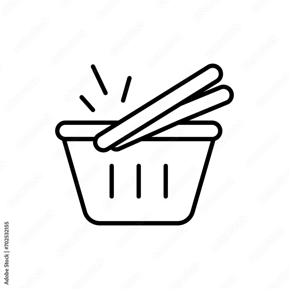 Shopping basket outline icons, minimalist vector illustration ,simple transparent graphic element .Isolated on white background Shopping basket outline icons, minimalist vector illustration ,simple transparent graphic element .Isolated on white background