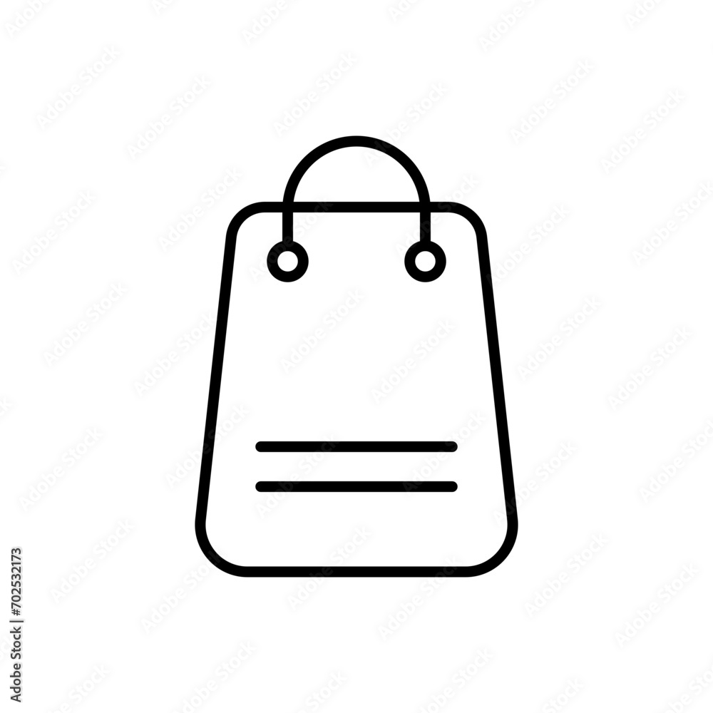 Shopping bag outline icons, minimalist vector illustration ,simple transparent graphic element .Isolated on white background Shopping bag outline icons, minimalist vector illustration ,simple transparent graphic element .Isolated on white background