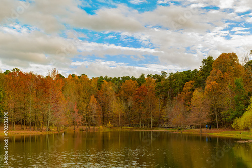 Arkansas Fall Foliage and Lake