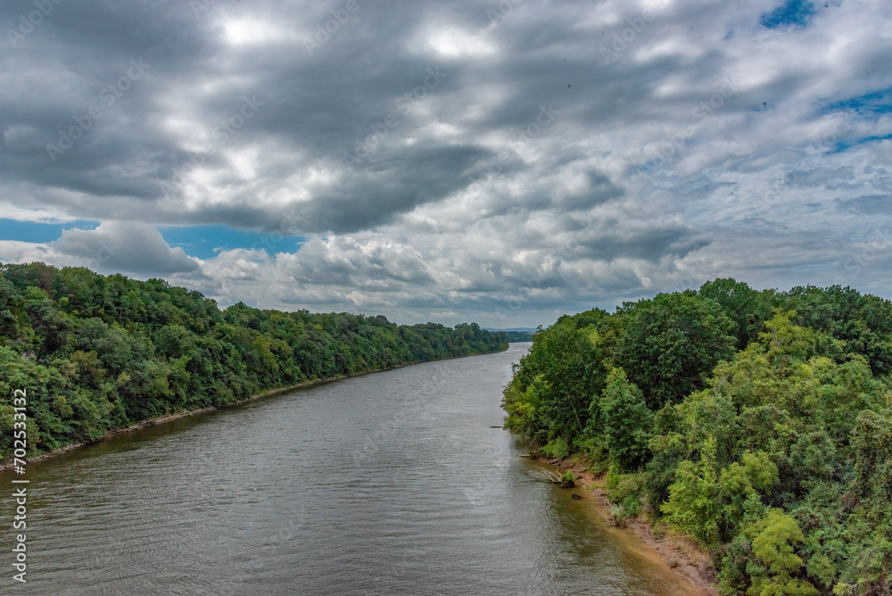 Cumberland River from Greenway Bridge Nashville 
