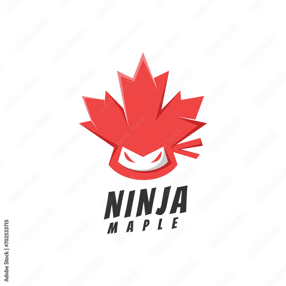 Illustration Ninja Naple Mascot Logo
