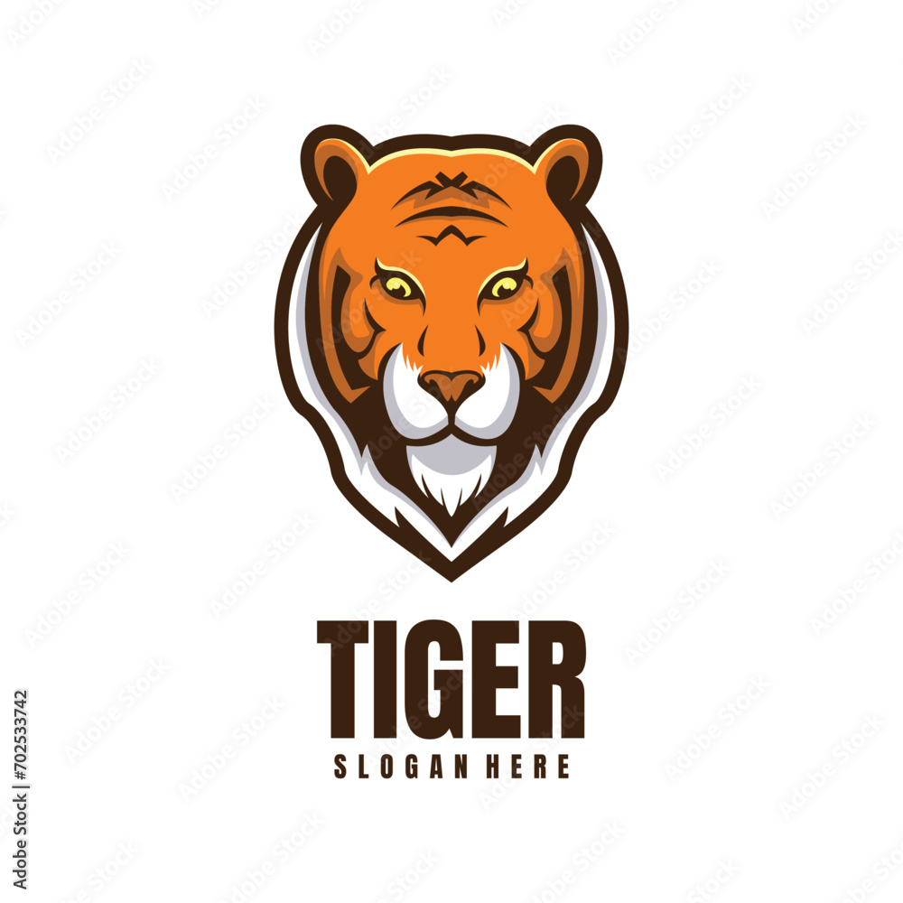 Head Tiger Mascot Logo Head Tiger Mascot Logo
