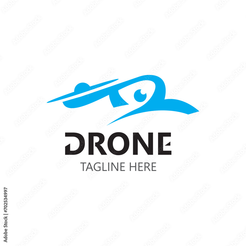 Drone aerial with camera vector template icon. logo photography drone vector. quadcopter flat style Drone aerial with camera vector template icon. logo photography drone vector. quadcopter flat style