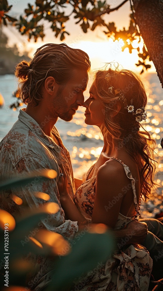 young couple south of the sea, they lay down and kissed.. young couple south of the sea, they lay down and kissed..