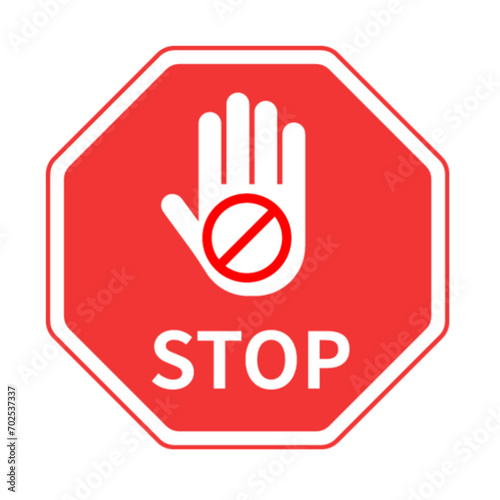 stop hand sign