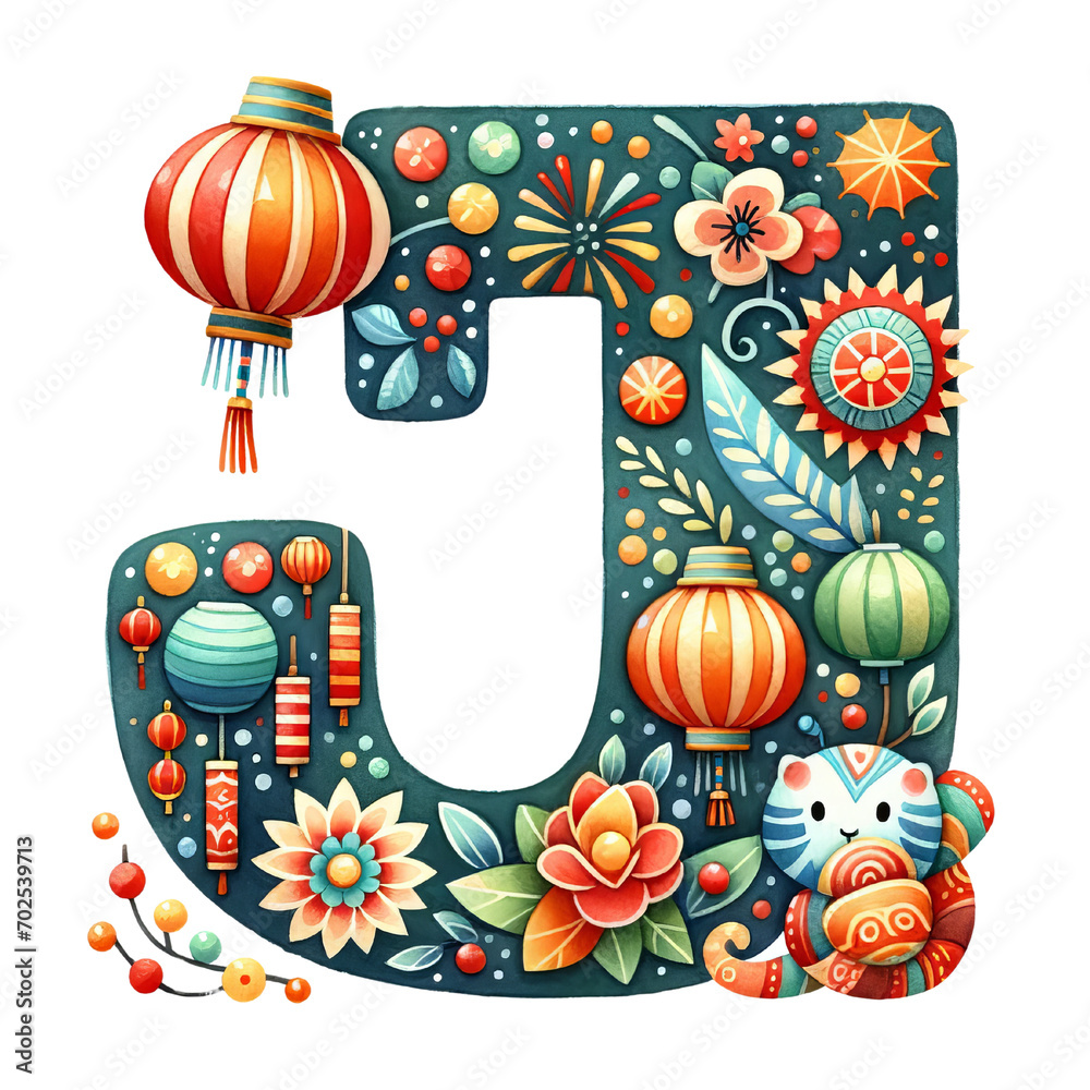 chinese alphabet, chinese number, chinese clipart, water color clipart ...