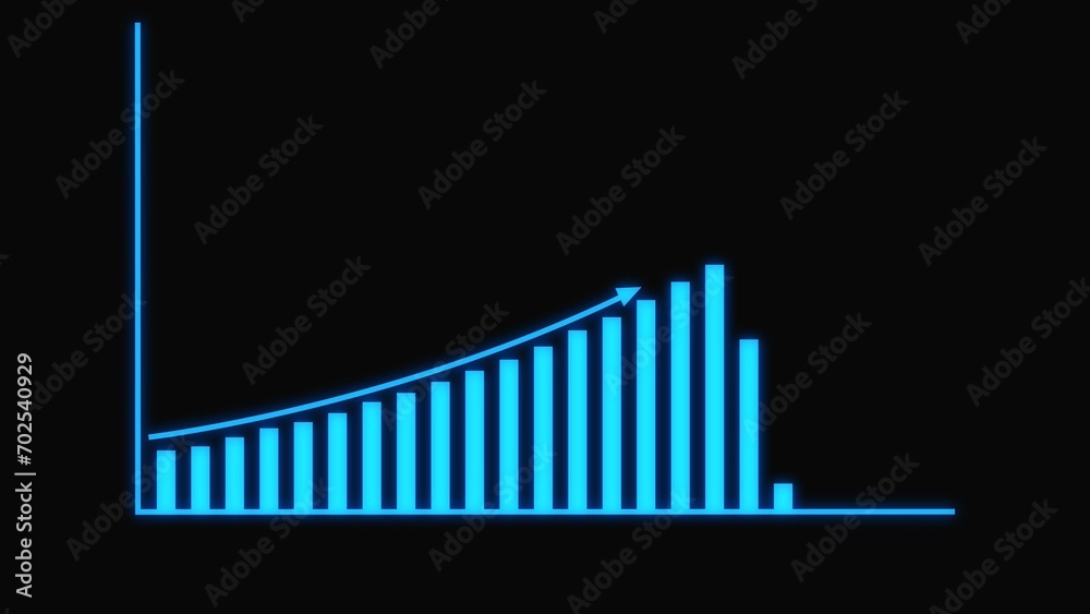 Abstract business graph chart icon illustration background Abstract business graph chart icon illustration background