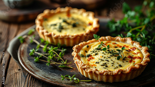 spinach and cheese quiche photo