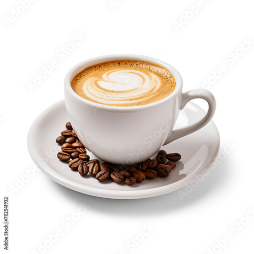 cup of coffee on isolate transparency background, PNG