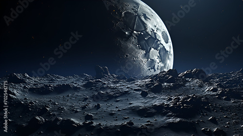 Picture of moon, close up