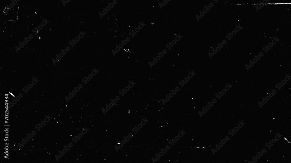 4K scratches and dust looping animation background. Noise, dust and grain on old damaged film surface. Retro vintage film effect.
