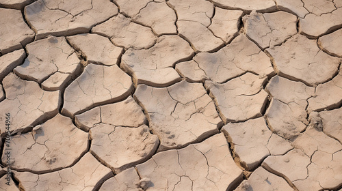 乾いてひびわれた泥のテクスチャー背景素材