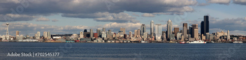 Seattle downtown skyline panoramic view