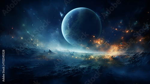 Picture of planet in galaxy