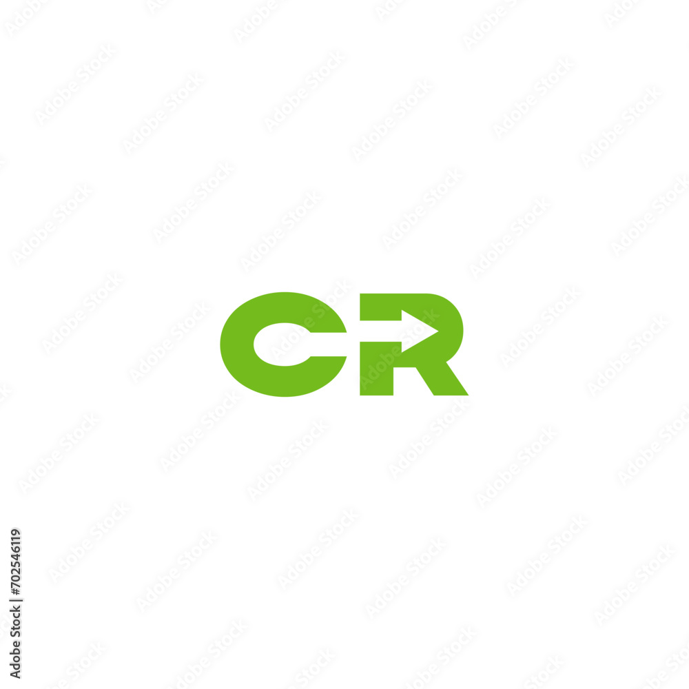 CR letter logo modern design vector CR letter logo modern design vector