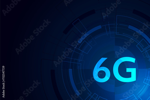 concept of technology 6G mobile network , New generation telecommunication , high-speed mobile Internet,